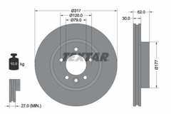 2x Bremsscheibe Vorderachse für LAND ROVER DISCOVERY III VAN IV RANGE SPORT I