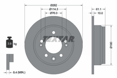 2x Bremsscheibe Hinterachse für HYUNDAI KIA i30 Kombi ix35 Van CEE'D Schrägheck