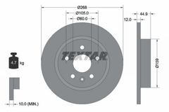 2x Bremsscheibe Hinterachse für OPEL CHEVROLET ASTRA J Caravan GTC H FAMILY
