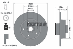 2x Bremsscheibe Hinterachse für FIAT NISSAN OPEL RENAULT TALENTO Kasten