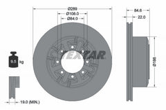 2x Bremsscheibe Hinterachse für IVECO DAILY II Kasten Bus Pritsche/Fahrgestell