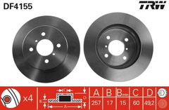 2x Bremsscheibe Vorderachse für SUZUKI IGNIS I