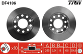 2x Bremsscheibe Hinterachse für AUDI SEAT A4 B6 Avant Cabriolet B7