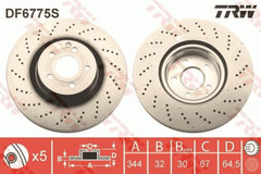 2x Bremsscheibe Vorderachse für MERCEDES-BENZ C-KLASSE Coupe E-KLASSE T-Model