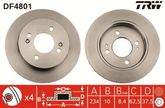 2x Bremsscheibe Hinterachse für HYUNDAI KIA i10 I PICANTO II III
