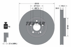 2x Bremsscheibe Vorderachse für MERCEDES-BENZ GLA A-KLASSE Stufenheck B-KLASSE