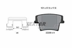 Bremsbelagsatz Scheibenbremse Hinterachse für CHRYSLER DODGE 300C CHALLENGER