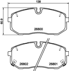 Bremsbelagsatz Scheibenbremse Vorderachse für HYUNDAI i20 III