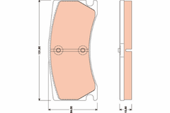 Bremsbelagsatz Scheibenbremse Hinterachse für JAGUAR XK II Coupe Cabriolet
