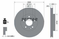 2x Bremsscheibe Vorderachse für MERCEDES-BENZ E-KLASSE T-Model C-KLASSE SLK CLK