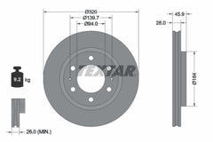 2x Bremsscheibe Vorderachse für MITSUBISHI L200 PAJERO SPORT III