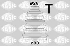Faltenbalgsatz Antriebswelle für RENAULT LAGUNA I Grandtour 25 SCÉNIC