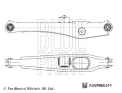 Querlenker Hinterachse hinten für CITROËN MITSUBISHI PEUGEOT C4 AIRCROSS ASX
