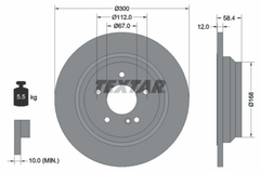 2x Bremsscheibe Hinterachse für MERCEDES-BENZ S-KLASSE Coupe SL