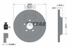 2x Bremsscheibe Hinterachse für TESLA MODEL 3