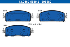 Bremsbelagsatz Scheibenbremse Vorderachse für NISSAN QASHQAI III X-TRAIL IV