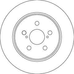 2x Bremsscheibe Hinterachse für TOYOTA YARIS