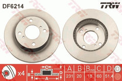 2x Bremsscheibe Vorderachse für NISSAN SUZUKI PIXO ALTO VII