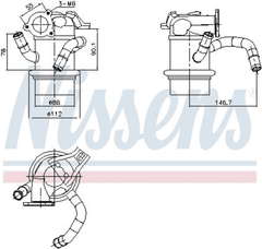 Kühler Abgasrückführung für SKODA VW YETI BEETLE Cabriolet CADDY IV