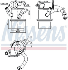Kühler Abgasrückführung für AUDI SEAT SKODA VW A3 Sportback Limousine Cabriolet