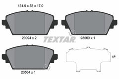 Bremsbelagsatz Scheibenbremse Vorderachse für NISSAN HONDA MG PRIMERA Hatchback