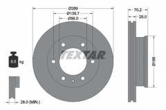 2x Bremsscheibe Vorderachse für FORD MAZDA RANGER BT-50 Pick-up