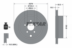 2x Bremsscheibe Hinterachse für SUBARU FORESTER