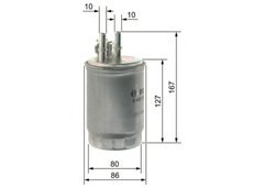 Kraftstofffilter für FORD FIESTA IV FOCUS I Stufenheck Turnier COURIER