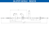 Seilzug Feststellbremse hinten links für KIA RIO III Stufenheck Hatchback Van