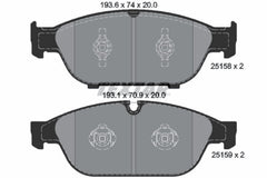 Bremsbelagsatz Scheibenbremse Vorderachse für AUDI A6 C7 Avant A7 Sportback A8