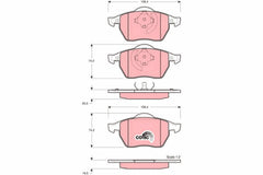 Bremsbelagsatz Scheibenbremse Vorderachse für SEAT SKODA AUDI VW LEON TOLEDO II