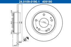 2x Bremsscheibe Hinterachse für HONDA CIVIC X Stufenheck Schrägheck XI