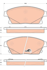 Bremsbelagsatz Scheibenbremse Vorderachse für OPEL CHEVROLET CADILLAC VAUXHALL