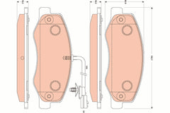 Bremsbelagsatz Scheibenbremse Hinterachse für RENAULT NISSAN OPEL MASTER III