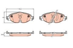 Bremsbelagsatz Scheibenbremse Vorderachse für VW AUDI GOLF VII Variant PASSAT