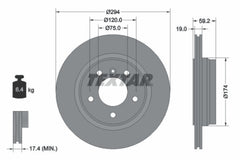 2x Bremsscheibe Hinterachse für BMW 3 Touring Cabriolet Coupe Compact
