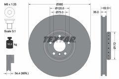 Bremsscheibe Vorderachse links für BMW X6 X5
