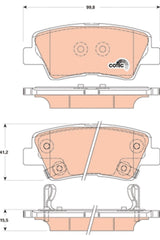 Bremsbelagsatz Scheibenbremse Hinterachse für HYUNDAI KIA SSANGYONG TUCSON