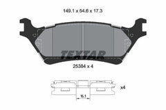 Bremsbelagsatz Scheibenbremse Hinterachse für FORD USA F-150 Crew Cab Pickup