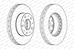 2x Bremsscheibe Vorderachse für CITROËN FIAT OPEL PEUGEOT JUMPER II Kasten