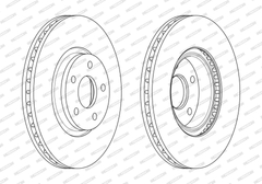 Bremsscheibe Vorderachse für FORD MONDEO IV Stufenheck Turnier Van