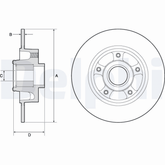 Bremsscheibe Hinterachse für RENAULT CLIO IV GRAND SCÉNIC III MEGANE Schrägheck