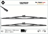 2x Wischblatt vorne für MERCEDES-BENZ ACTROS MP4 / MP5 ANTOS AROCS