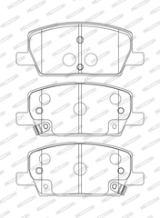 Bremsbelagsatz Scheibenbremse Vorderachse für OPEL CHEVROLET MOKKA / X INSIGNIA