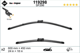 Wischblatt vorne für ALFA ROMEO FIAT LANCIA MG PEUGEOT SKODA VW HYUNDAI KIA BYD