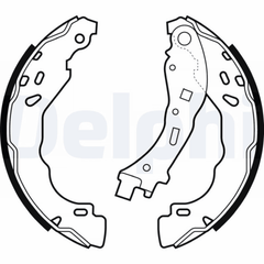 Bremsbackensatz Hinterachse für CITROËN MITSUBISHI PEUGEOT DS AMI C3 II /