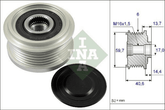 Lichtmaschine Generatorfreilauf für OPEL CHEVROLET ASTRA J Caravan GTC