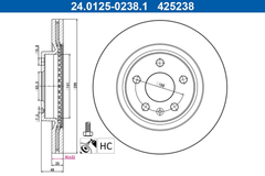 2x Bremsscheibe Vorderachse für VOLVO XC40