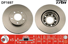 2x Bremsscheibe Vorderachse für VOLVO 740 940 Kombi II 960