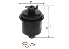 Kraftstofffilter für HONDA ROVER CIVIC VI Fastback Hatchback Aerodeck